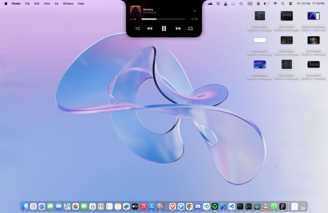 Turn your MacBook's notch from an annoying black bar into a Dynamic Island with media controls, system monitoring, and productivity tools - all in native SwiftUI