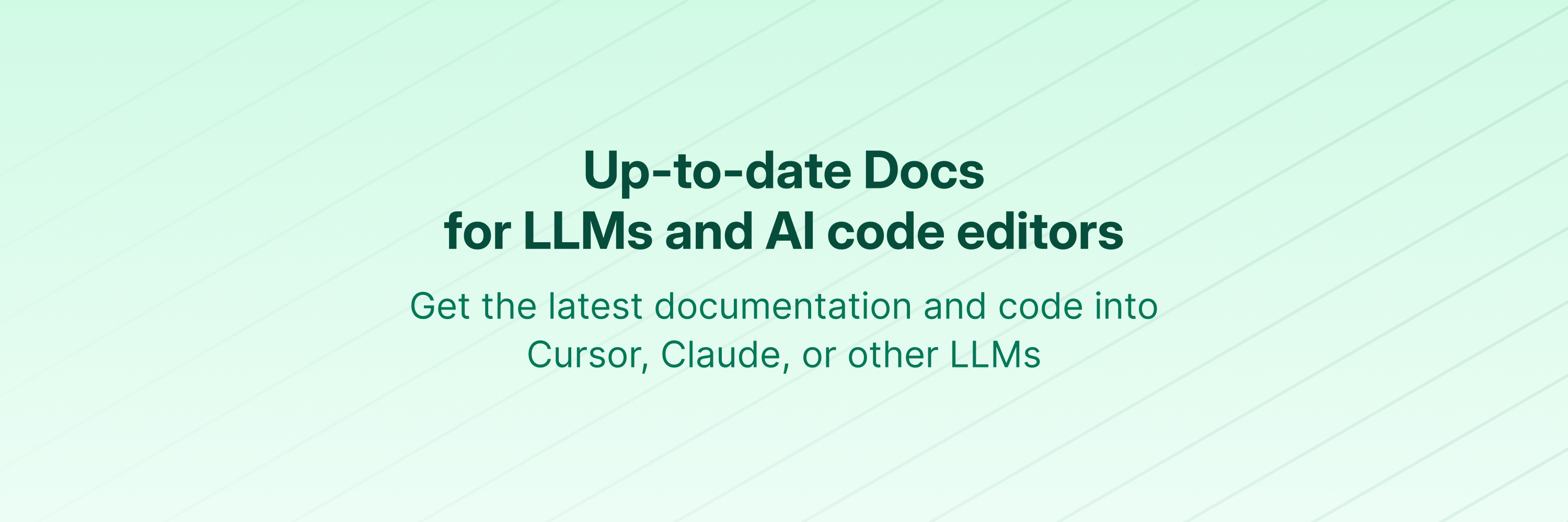 Context7 MCP gives LLMs up-to-date documentation for any library/framework, solving the 'hallucinated APIs from 2-year-old training data' problem that haunts AI coding