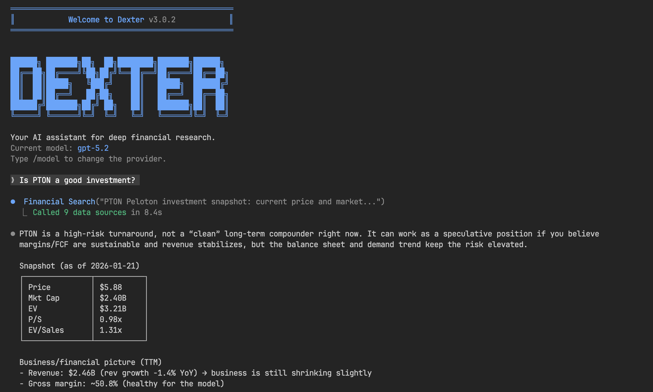Autonomous AI agent that performs complex financial research by planning tasks, executing them with real market data, and self-validating results - like having a junior analyst that never sleeps