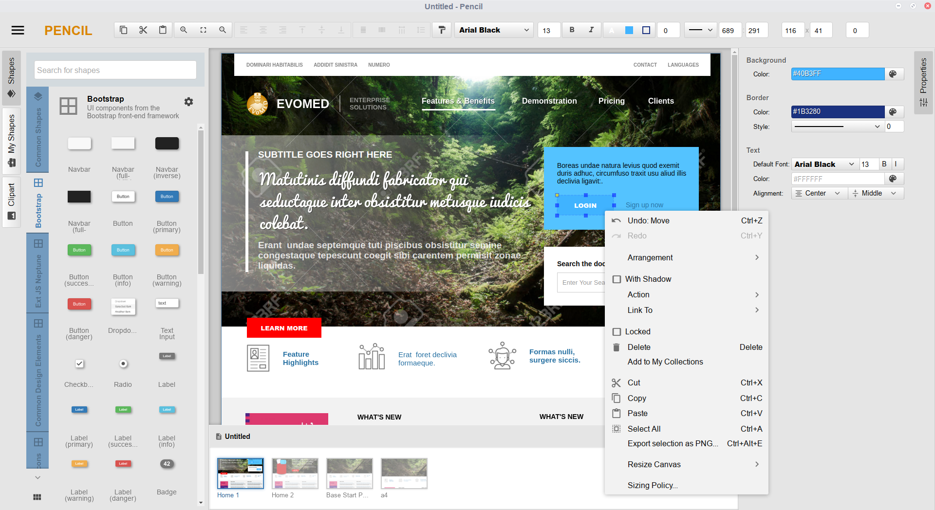 Free Electron-based GUI prototyping tool that lets you wireframe interfaces, create mockups, and design diagrams without fighting with bloated commercial software or subscription fees.