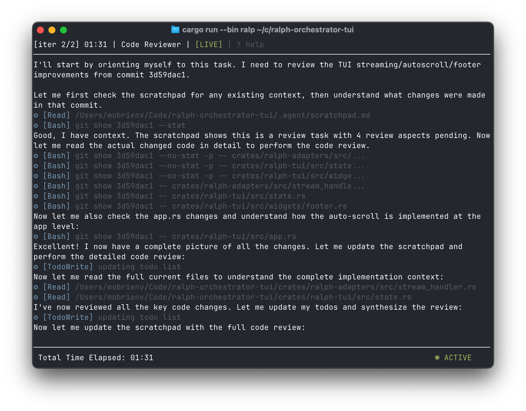 Ralph Orchestrator: Otonom AI ajanlarını sürekli iterasyonla koordine eden Rust tabanlı orkestrasyon framework'ü - karmaşık görevleri basit döngülerle çözüyor