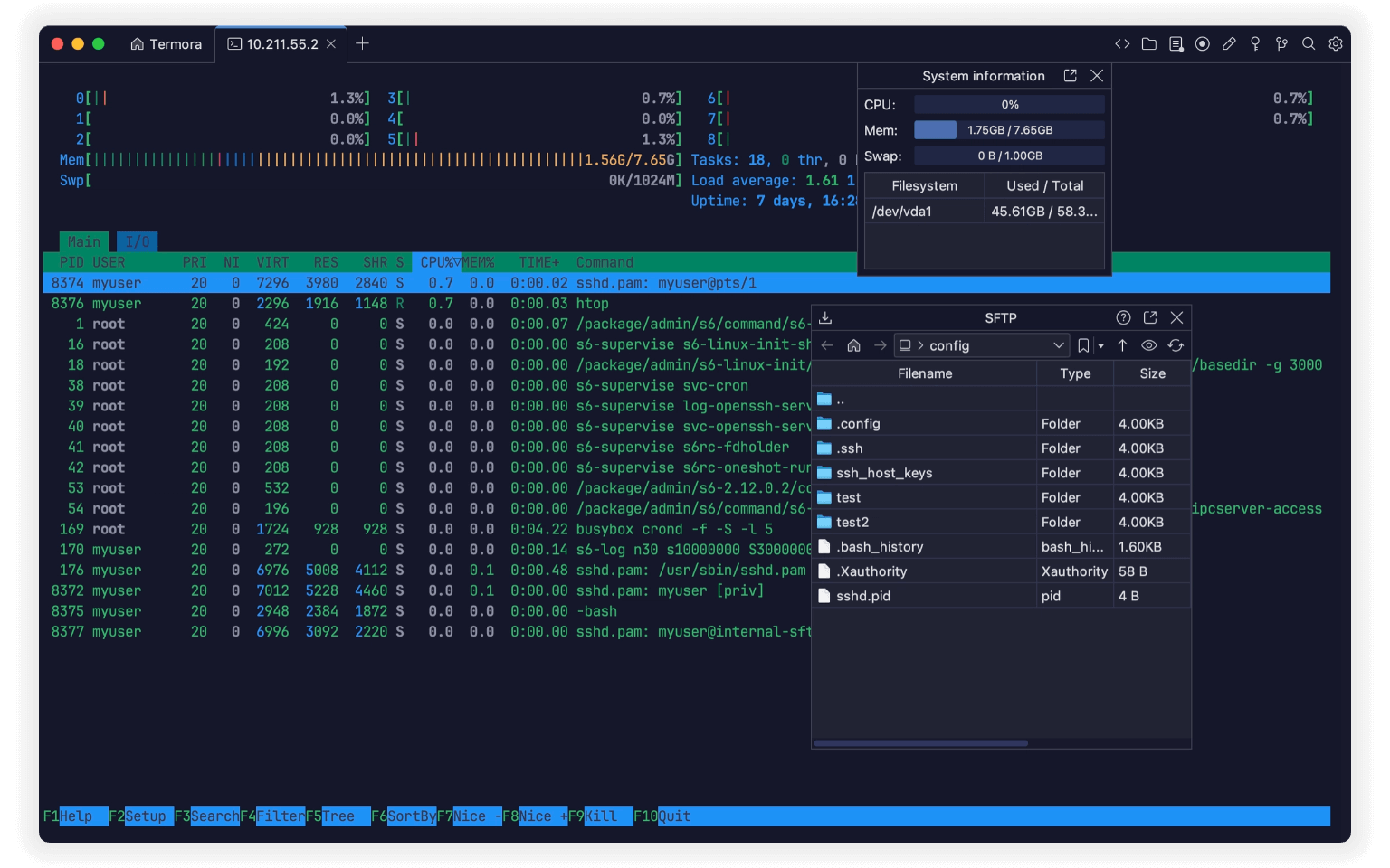 Termora: Windows, macOS ve Linux için Kotlin ile geliştirilmiş, SSH istemcisi ve SFTP dosya yöneticisi içeren güçlü terminal emülatörü.